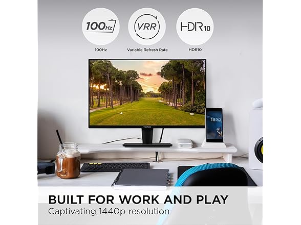 ViewSonic VS2725-2K-S 27" QHD 1440p Monitor