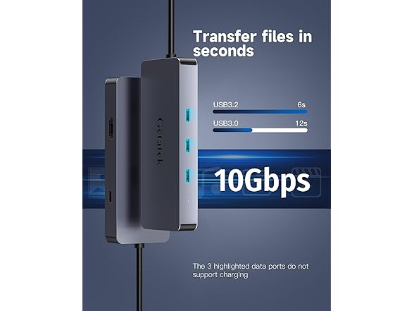 Getatek 6-in-1 USB-C Hub