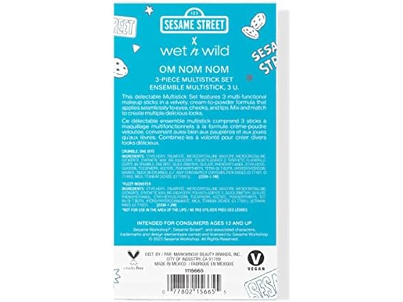 wet n wild Sesame Street Multi Stick Kit 3 Piece