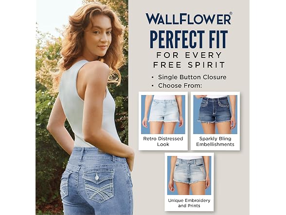 WallFlower Women's (15) Women's Fearless Curvy Den