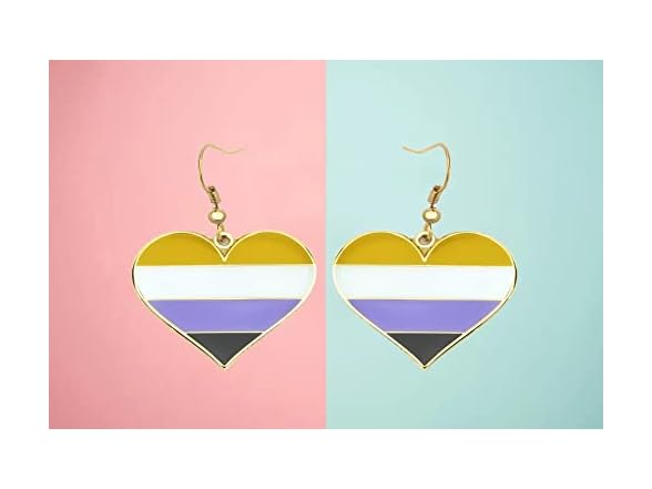 COLDDOX Heart Shape Dangle Earrings