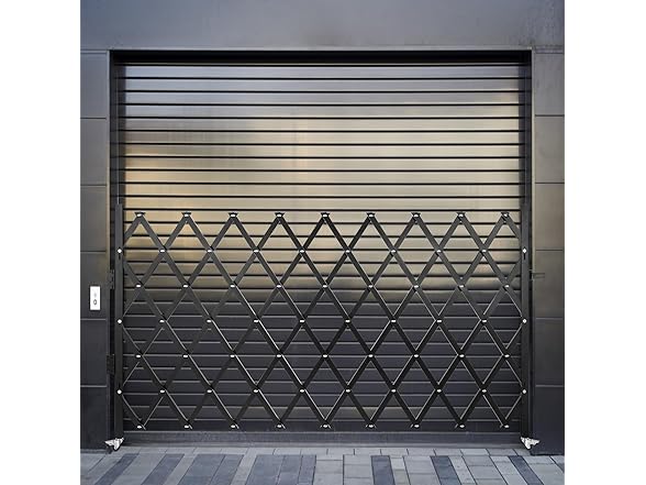 VEVOR Single Folding Security Gate, 74"W x 51.57"H