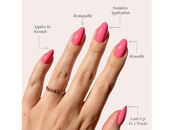 Glamnetic Press On Nails - Flamingo Pink