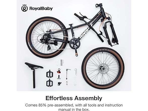 Royalbaby Kids Mountain Bike 24In 8 Speed