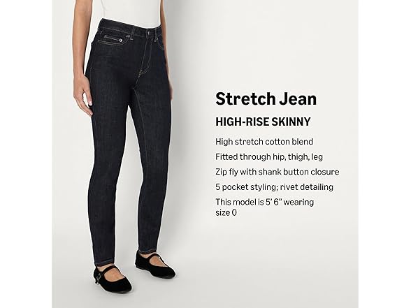 Amazon Essentials Women Hi Stretch Hi-Rise Skinny Jean