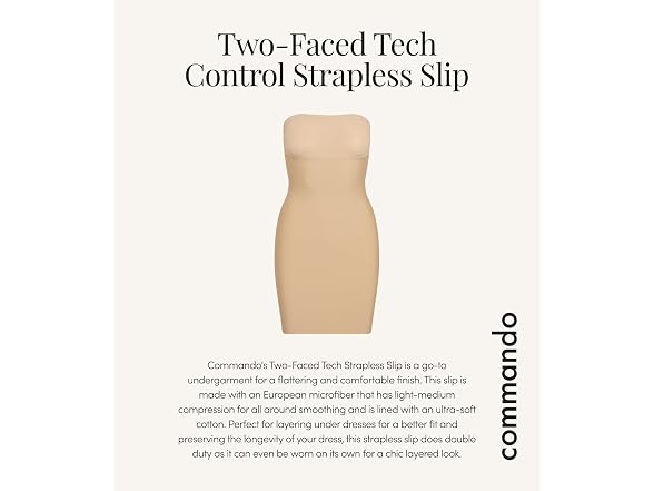 Commando (S) Two-Faced Tech Control Finish Nude