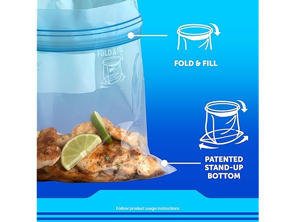 Ziploc Ziploc Freezer Bags with New Grip 'n Sea