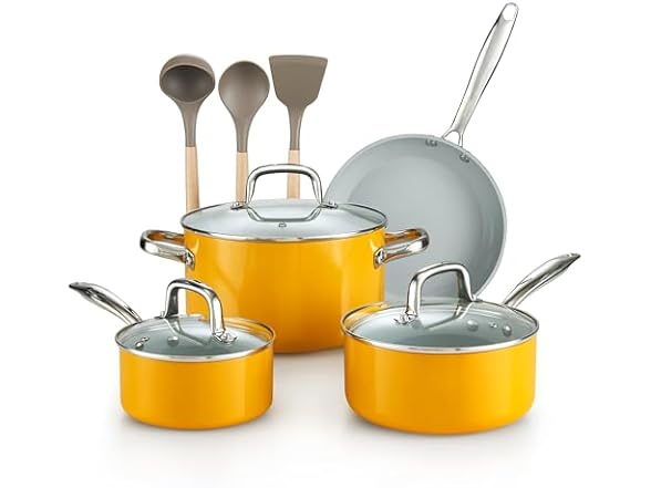 Cook N Home Classic Nonstick Cookware 10 Piece Set