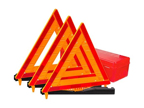 FATFOX Safety Triangles DOT Approved, 3 Pack