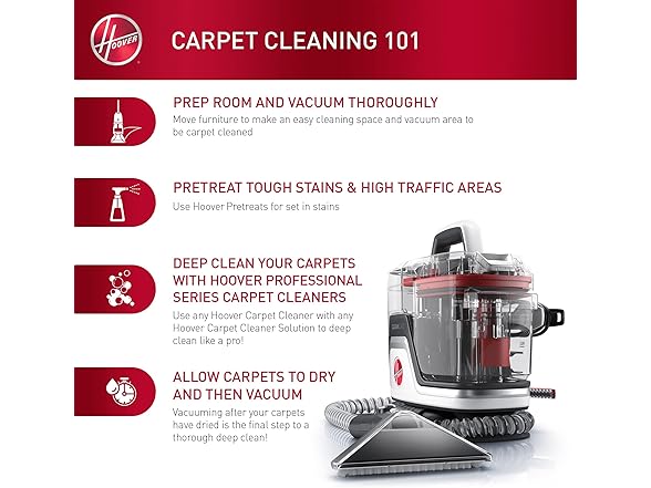Hoover CleanSlate XL Deep Cleaning Carpet + Upho