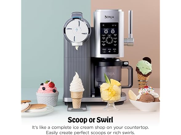 Ninja CREAMi Scoop & Swirl Ice Cream Maker