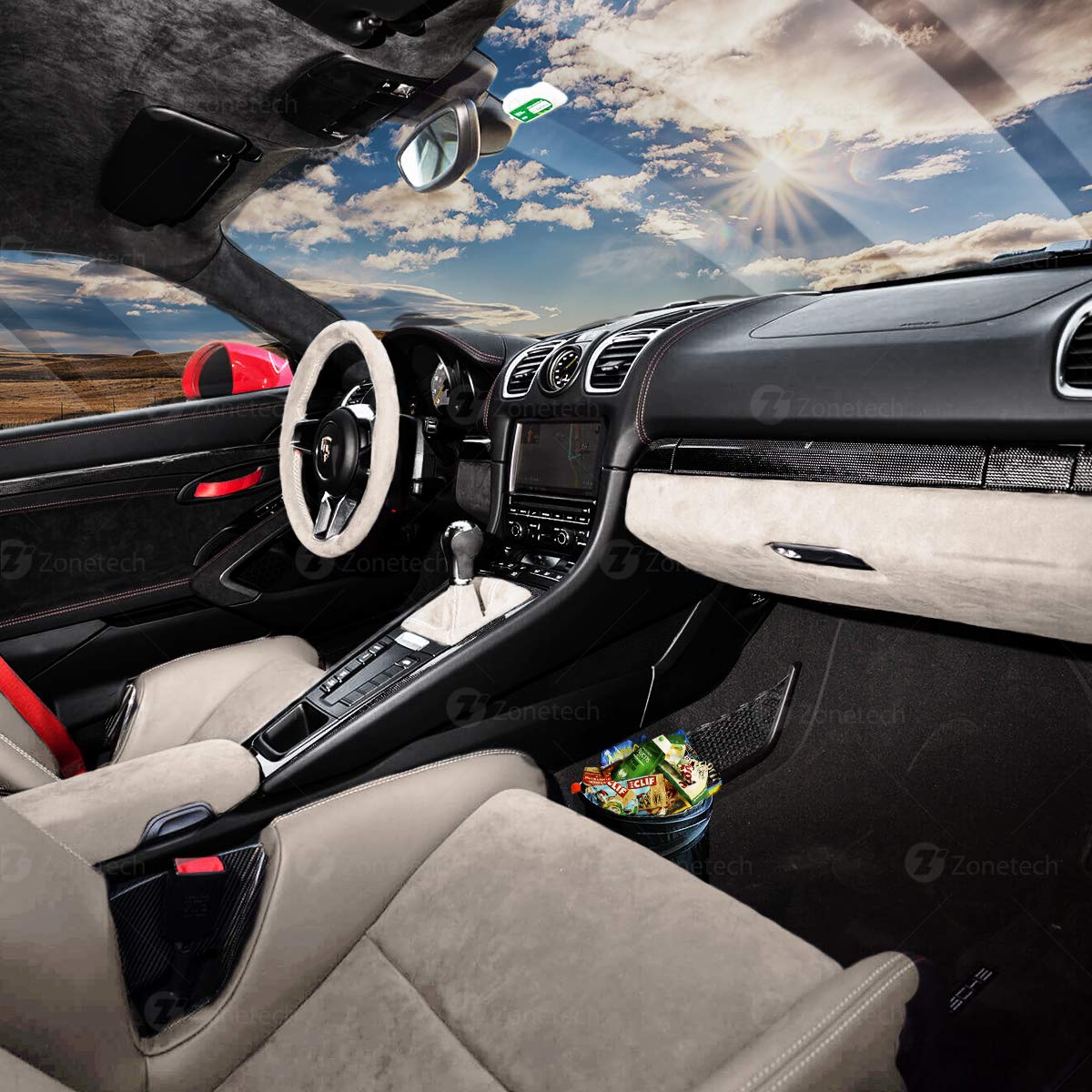 Zone Tech Universal Portable Car Trash Can - Gallery 14