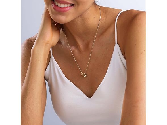 MARYLAX Gold Initial Necklaces