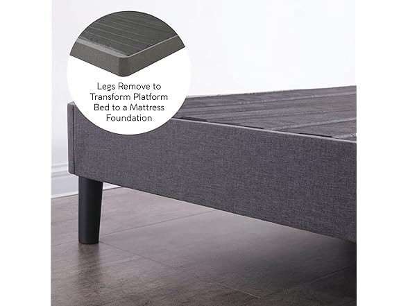 Decoro Uplolstered Platform Bed Frame, Full