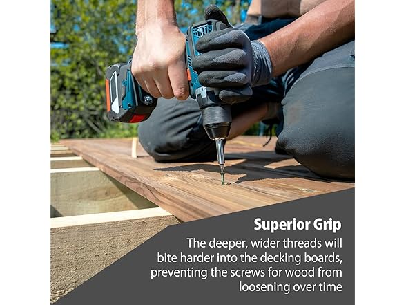 Decking Screws #8 2" Gold 100pc