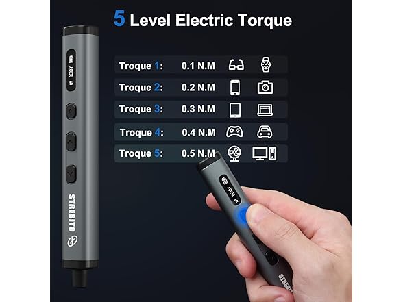 STREBITO Mini Electric Screwdriver