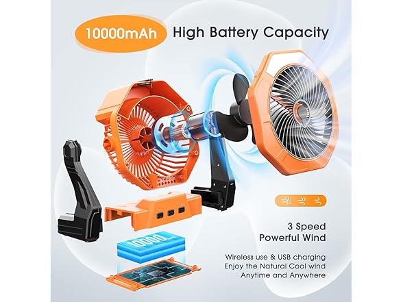 Ausic 10W Solar Fan with Mister