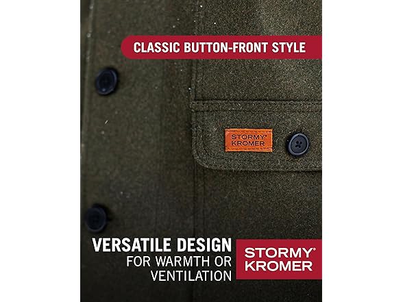 Stormy Kromer The Mackinaw Coat, 100% V