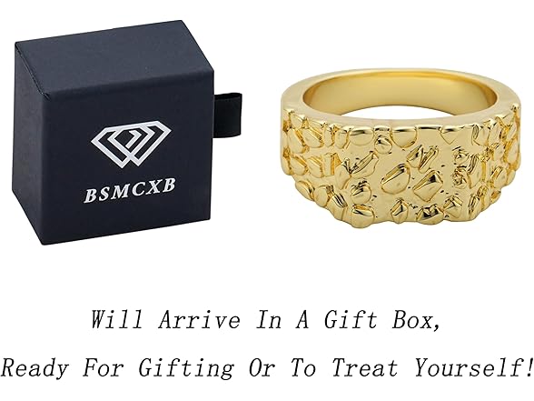 14K Gold Plated Nugget Rings (8)