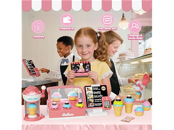 MUZREES Ice Cream Toys Set