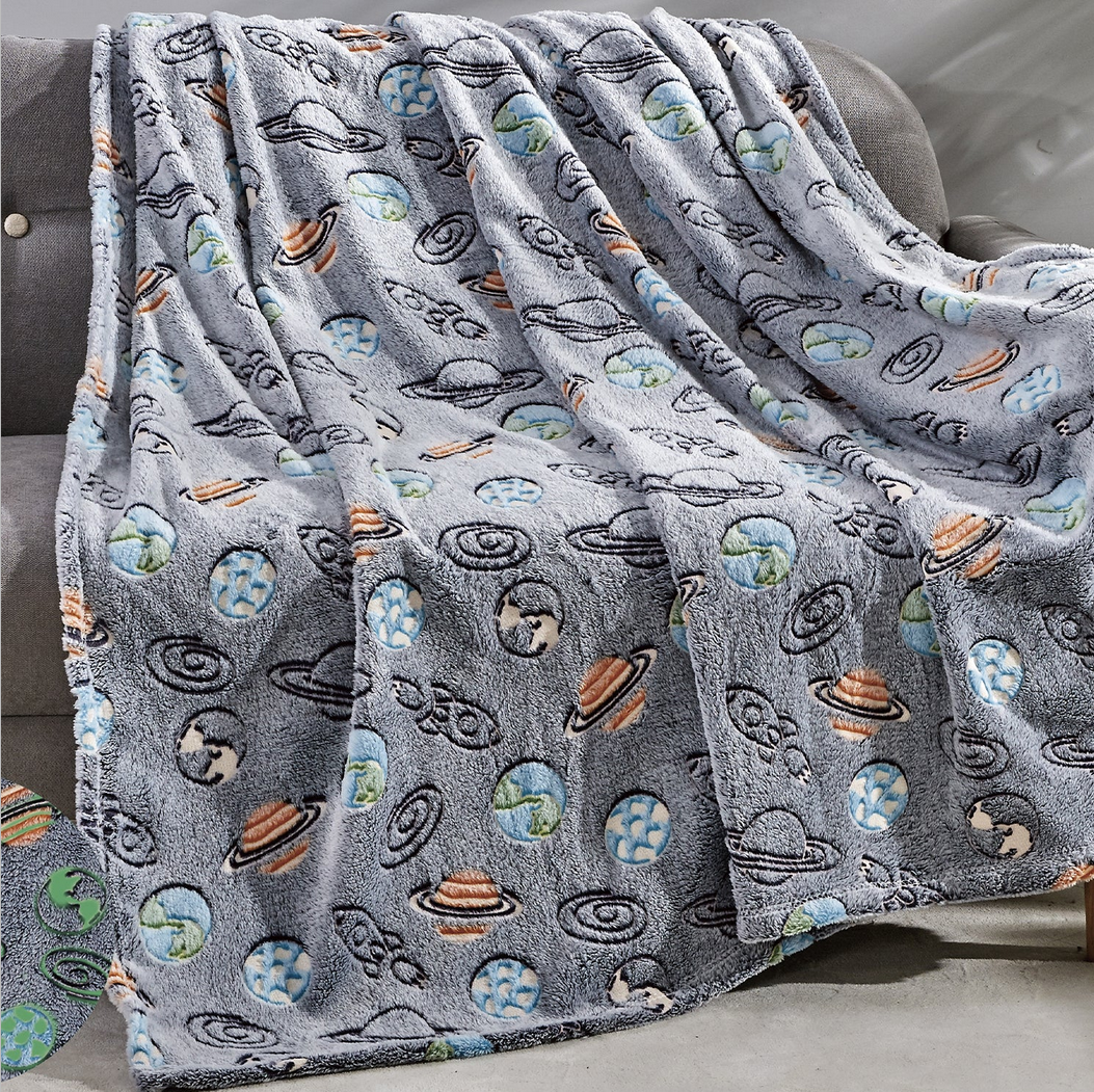 Glow in the Dark Ultra Soft Micro Plush Fleece Throw - Gallery 12