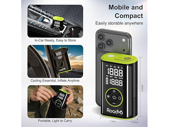Roadvo 150PSI 10000mAh Tire Inflator