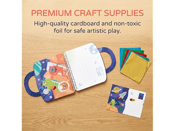 Hape Intergalactic Travel Foil Art Kit for Kids 3-6