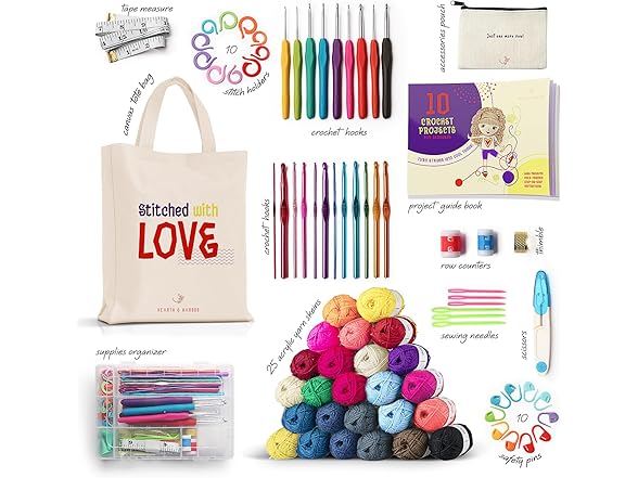 Crochet Kit for Beginners Adults and Kids