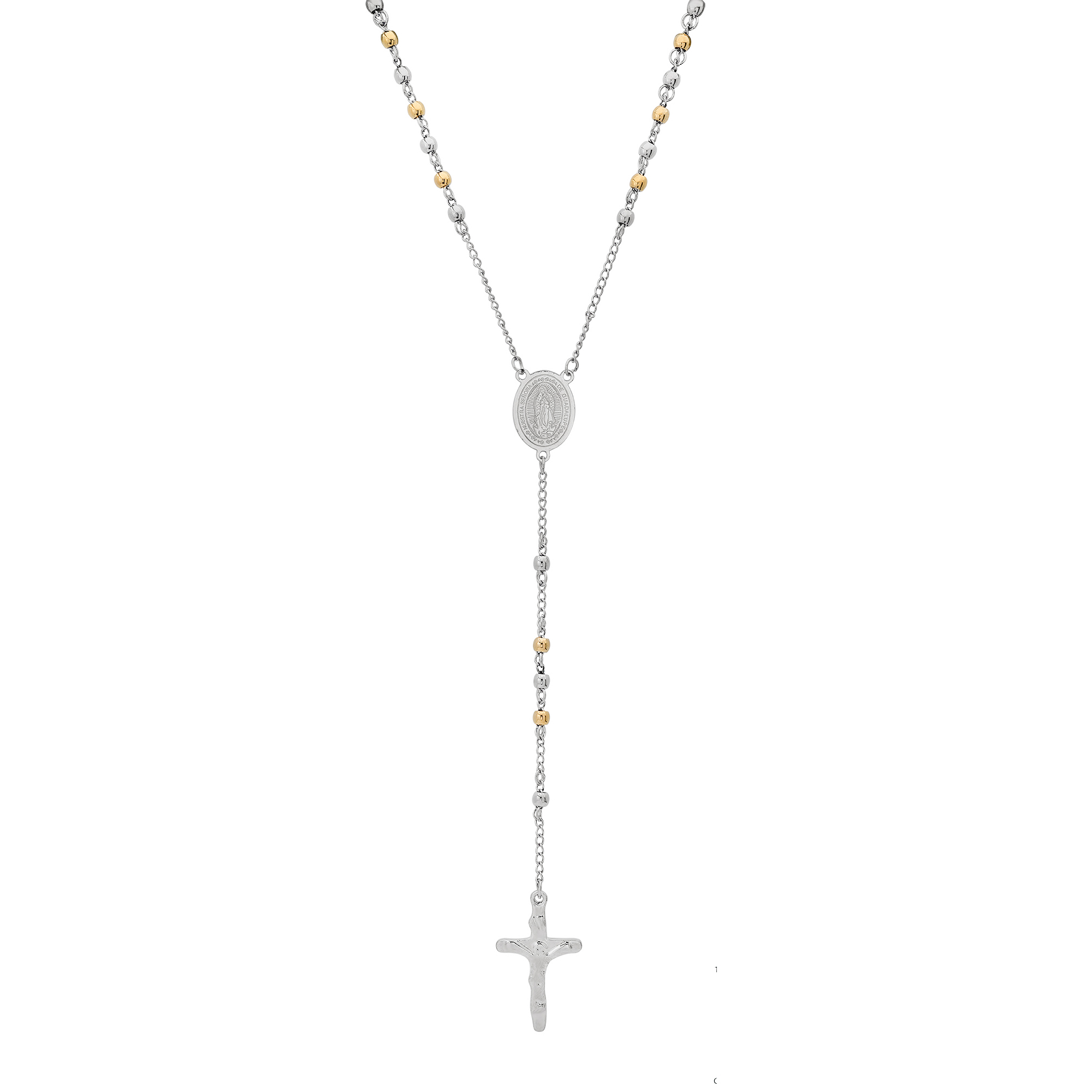 Beaded Rosary w- Medal & Cross - Gallery 7