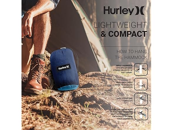 Hurley Duo Camping Hammock - 1 Person