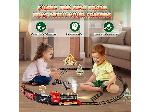 Hot Bee Train Set w/ Smoke Lights & Sound