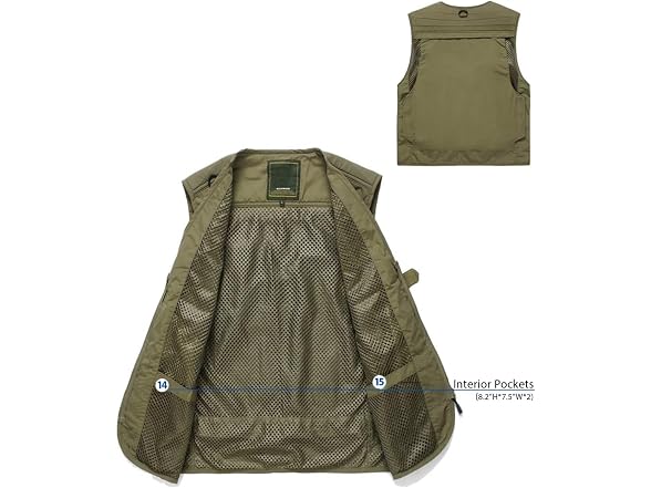 Magcomsen Men (M) Outerwear Vest Lightweight Vest