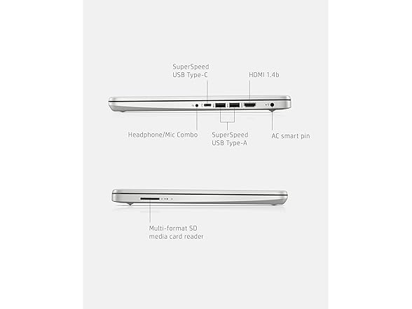 HP 14-fq1025nr 14" 256GB SSD,AMD Ryzen 5 5500U, 4 GHz, 80GB (Open Box)