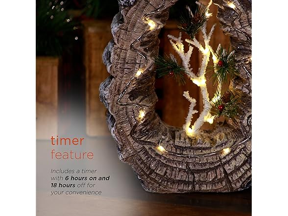 Alpine Corporation 21" H Indoor/Outdoor Santa Statue