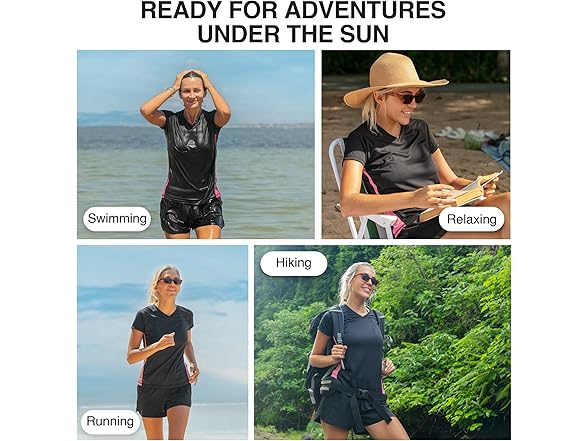 Kanu Surf Women's Rashguard Black/Pink (L)