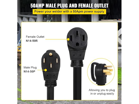 50Ft 50 Amp RV Extension Cord Durable Premium
