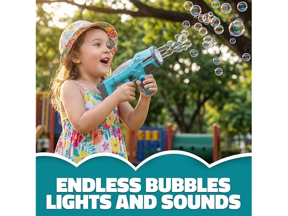 11.25 Inch Light-Up Bubble Shark Blaster