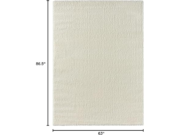 Solid Plush Shag Area Rug