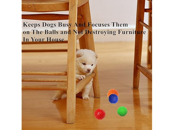 FULLINY Puppy Toys Small Rubber Balls