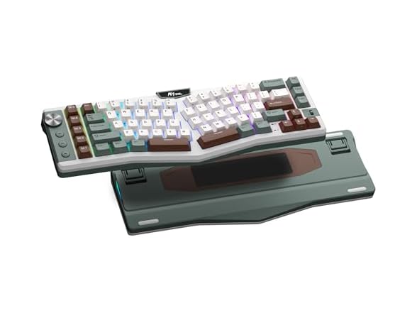 RK ROYAL KLUDGE A72 Alice Ergonomic Wireless Keyboard