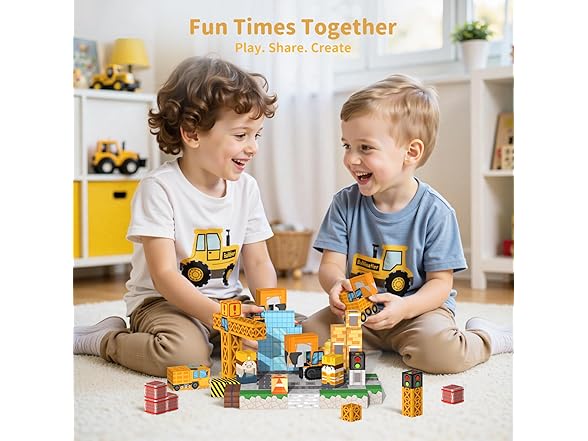 VNLINA 154PCS Magnetic Blocks Building Toys