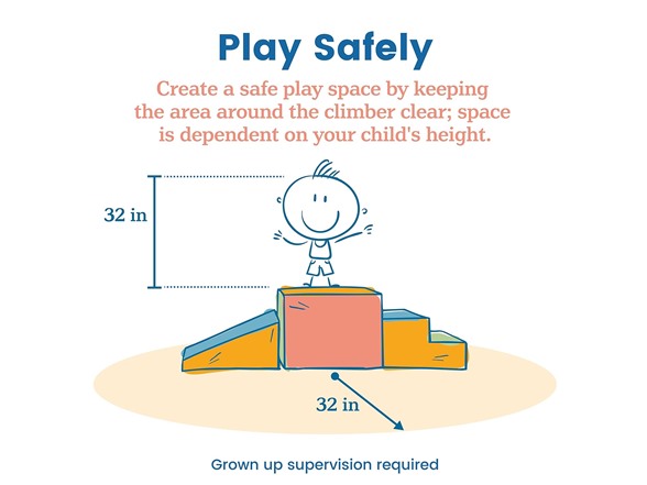 ECR4Kids SoftZone Adventurer Ramp, Corner Climber