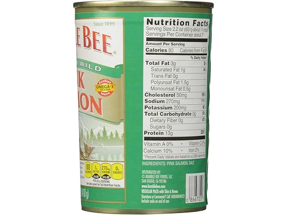 Bumble Bee Wild Pink Salmon 6pk