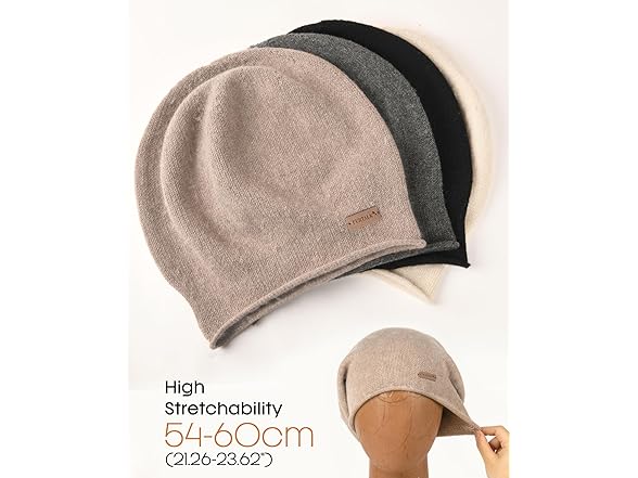 FURTALK Slouchy beanie-Mixed Brown