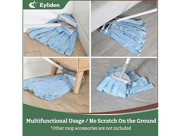 Eyliden 4 Pack Commercial Mop Head