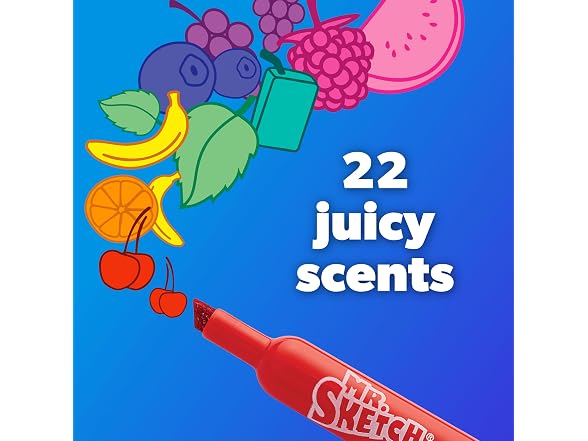 Mr. Sketch Scented Markers, Chisel Tip, Assort