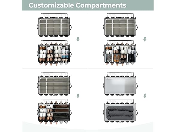 STORAGEIDEAS Extra Large Fabric Shoe Organizer for Closet