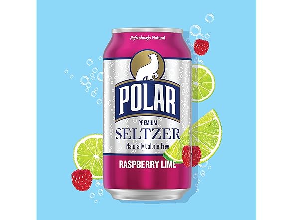 18PK Polar Seltzer Water Raspberry Lime, 12 fl oz