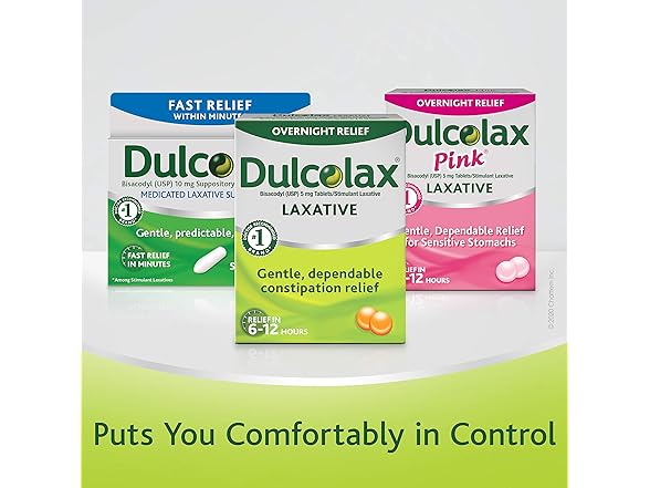 Dulcolax Overnight Relief, 50ct