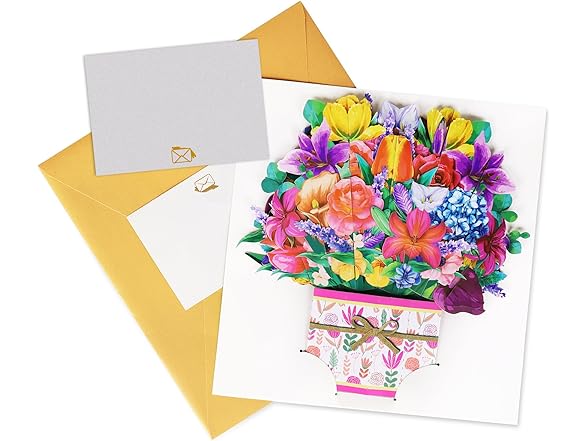 GREETING ART Pop Up Flower Card